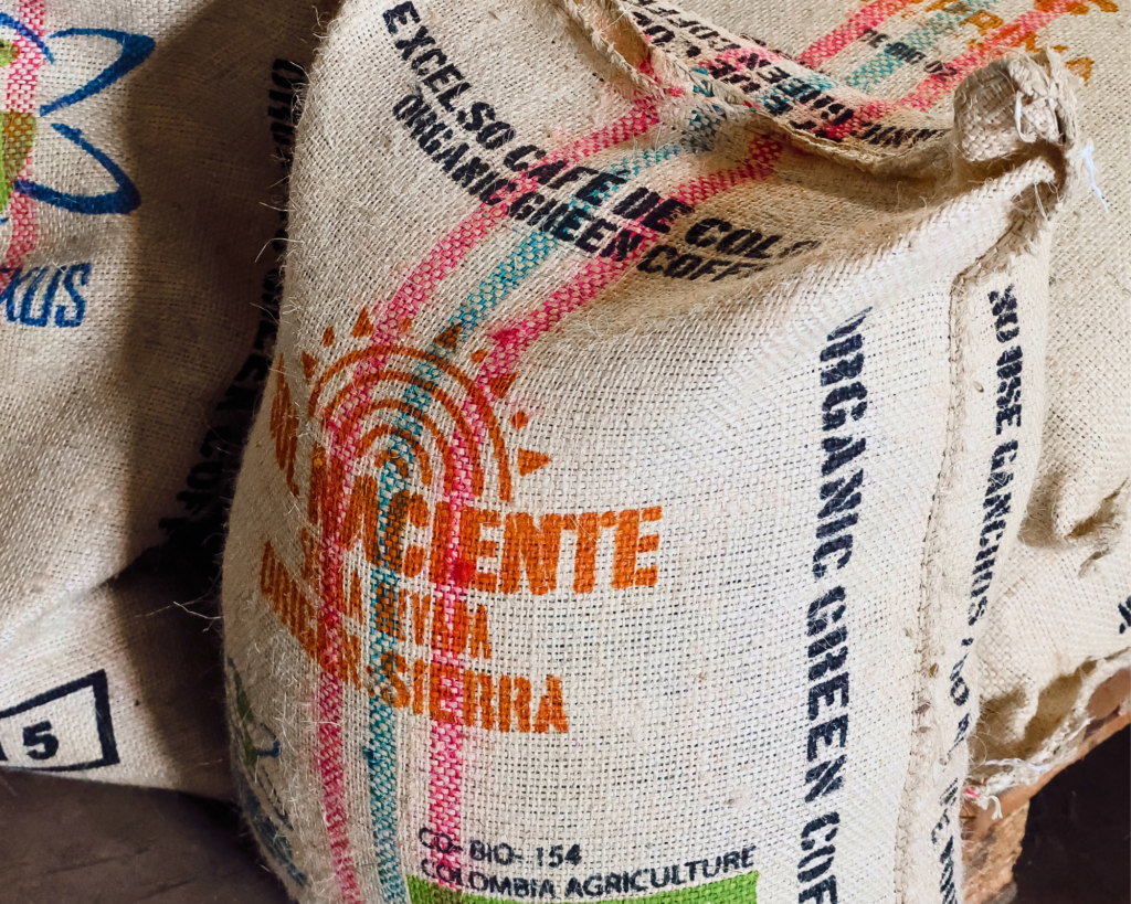 Sac de café vert